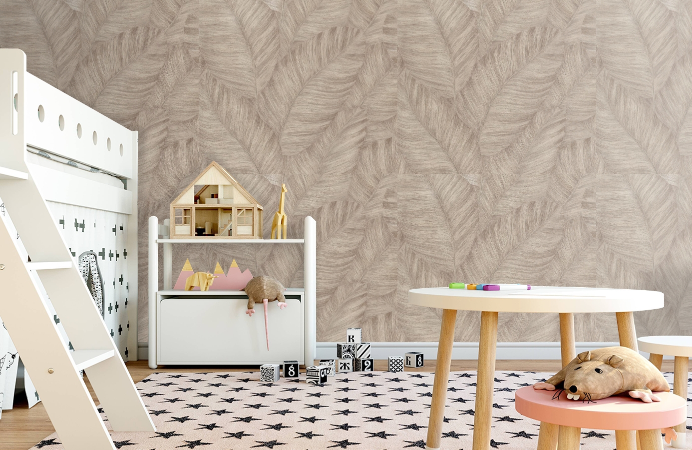 Обои 7051-06 фото в интерьере детская