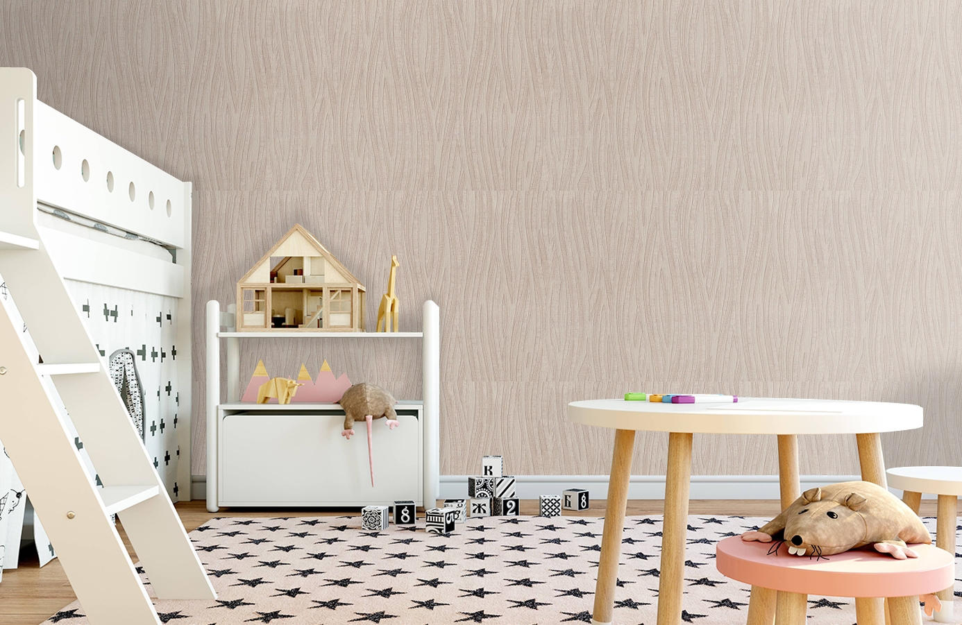 Обои 7052-06 фото в интерьере детская