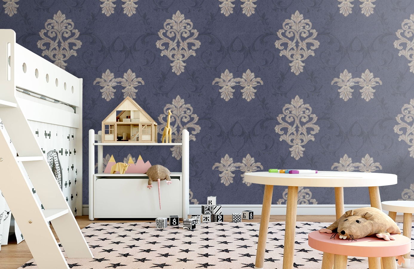 Обои 7053-20 фото в интерьере детская Обои 7053-20 фото в интерьере детская