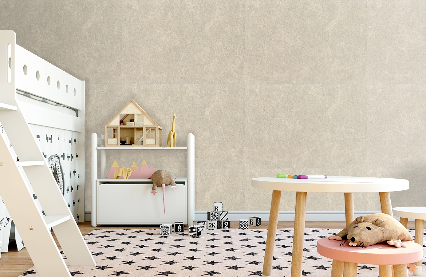 Обои 7059-01 фото в интерьере детская