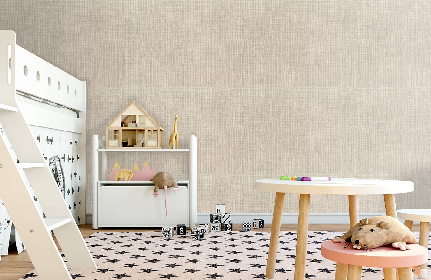 Обои 7061-01 фото в интерьере детская