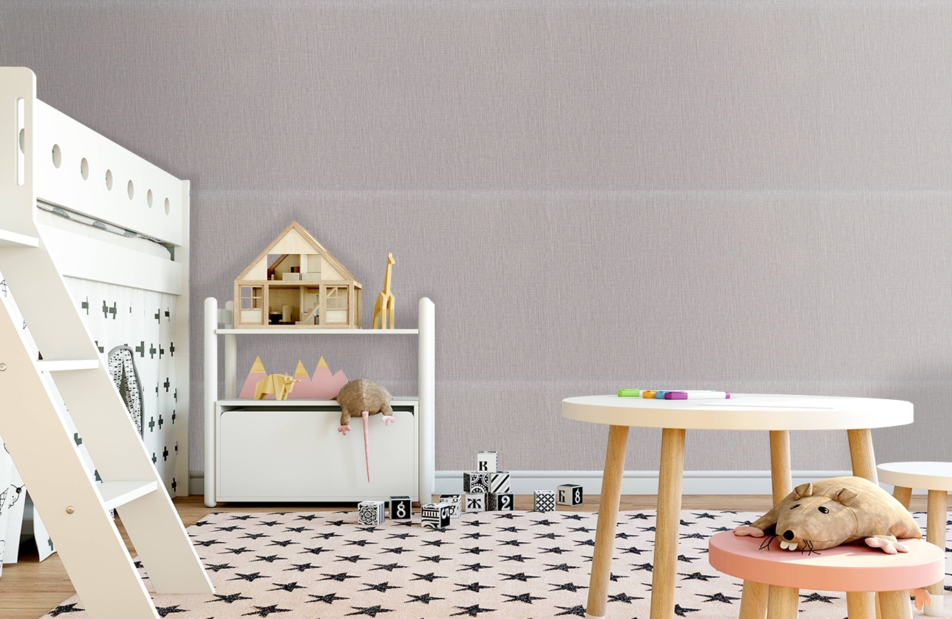 Обои 7067-11 фото в интерьере детская