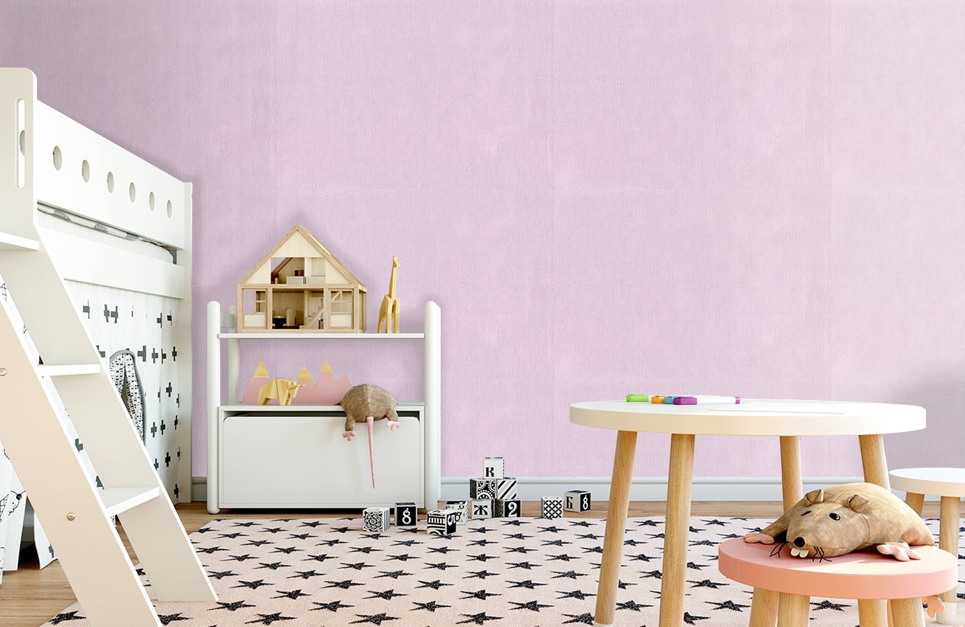 Обои 7079-07 фото в интерьере детская