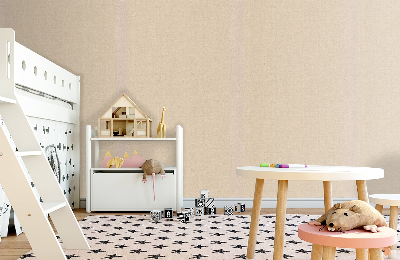 Обои 7081-01 фото в интерьере детская