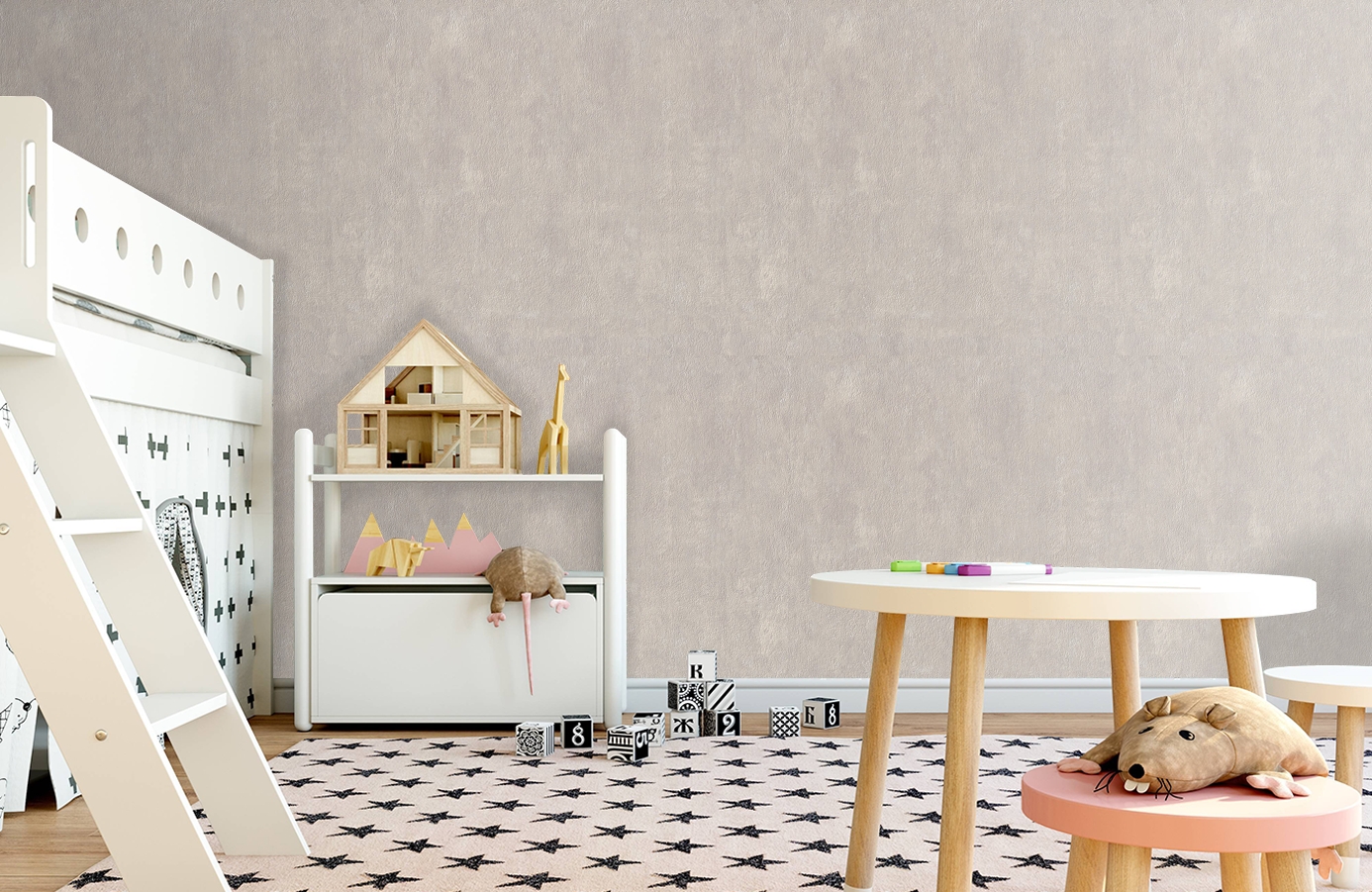 Обои 7091-11 фото в интерьере детская