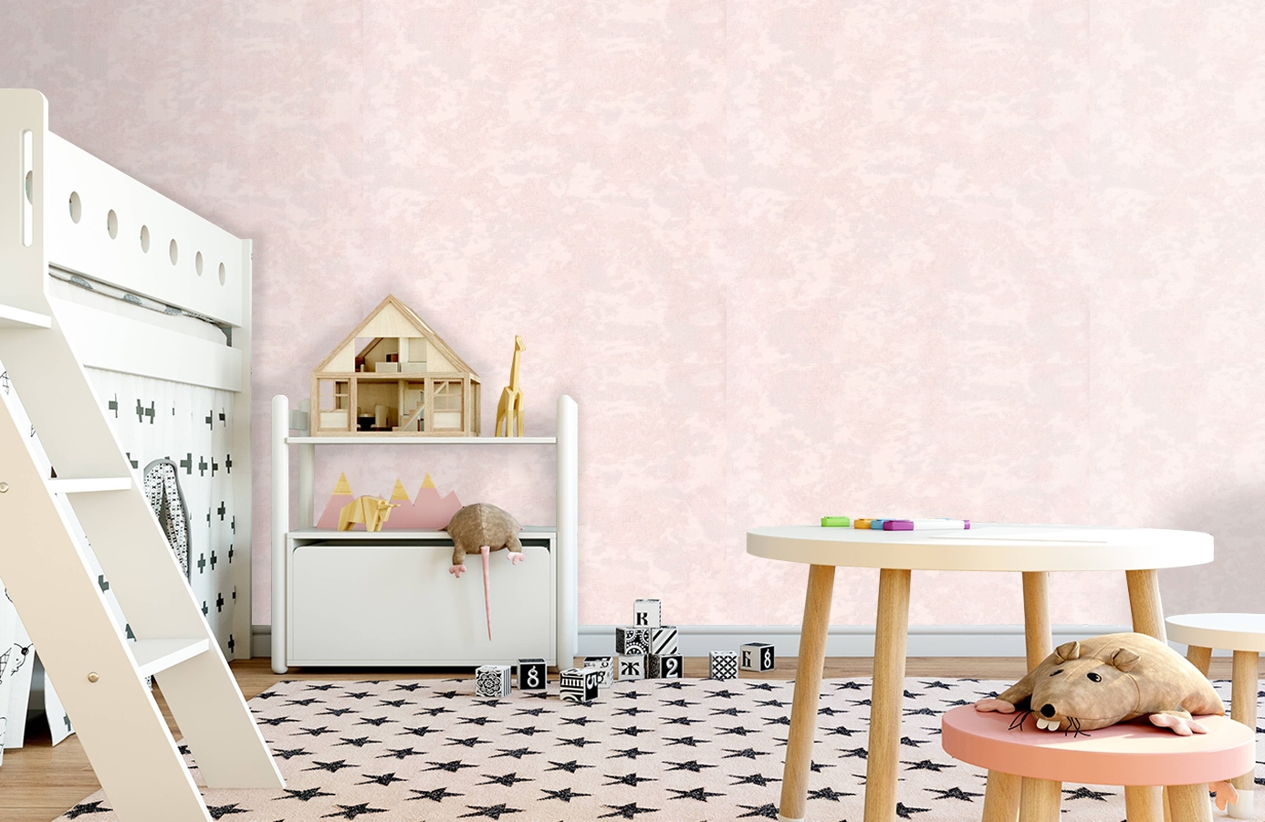 Обои 7132-01 фото в интерьере детская