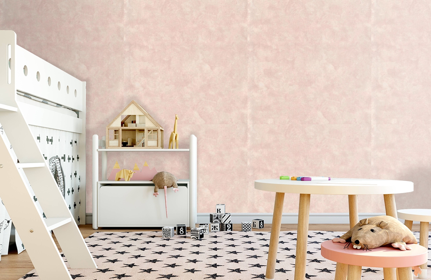 Обои 7134-02 фото в интерьере детская