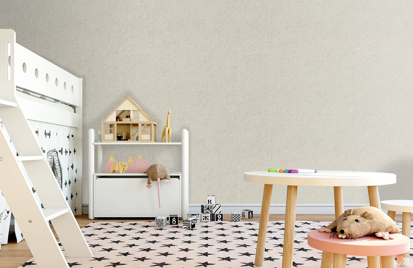 Обои 7139-10 фото в интерьере детская