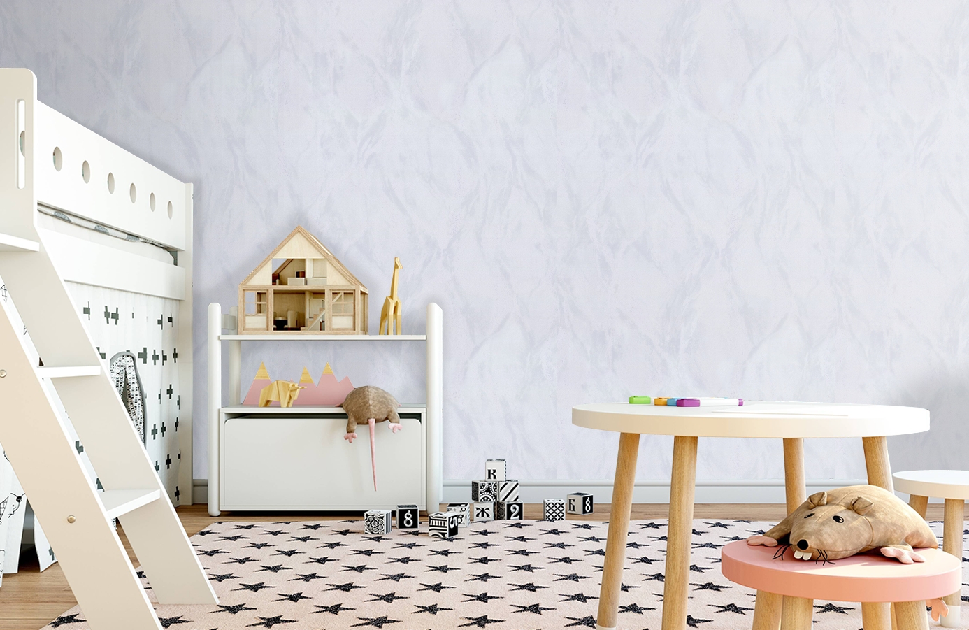 Обои 7150-11 фото в интерьере детская