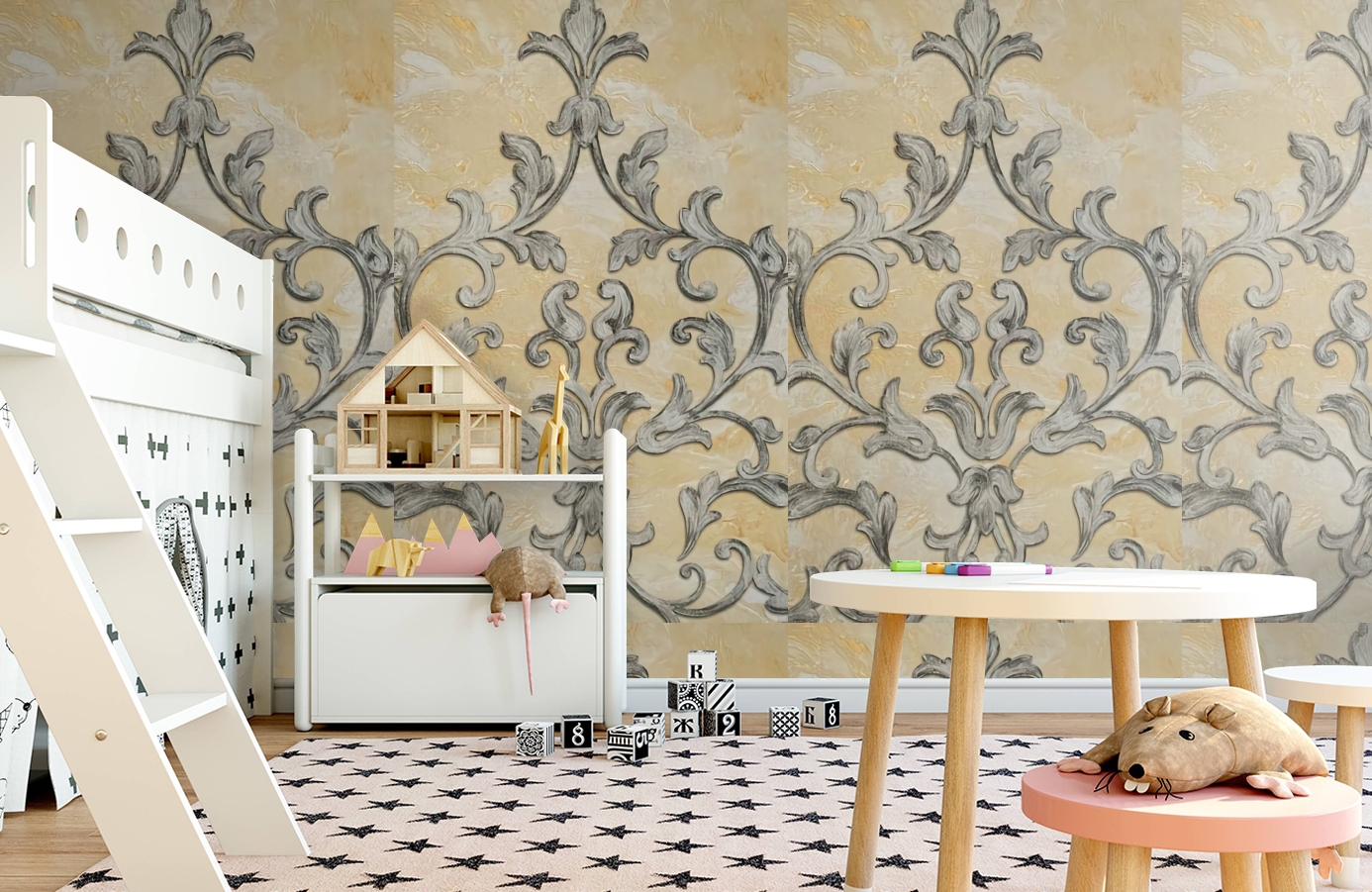 Обои 71507 фото в интерьере детская