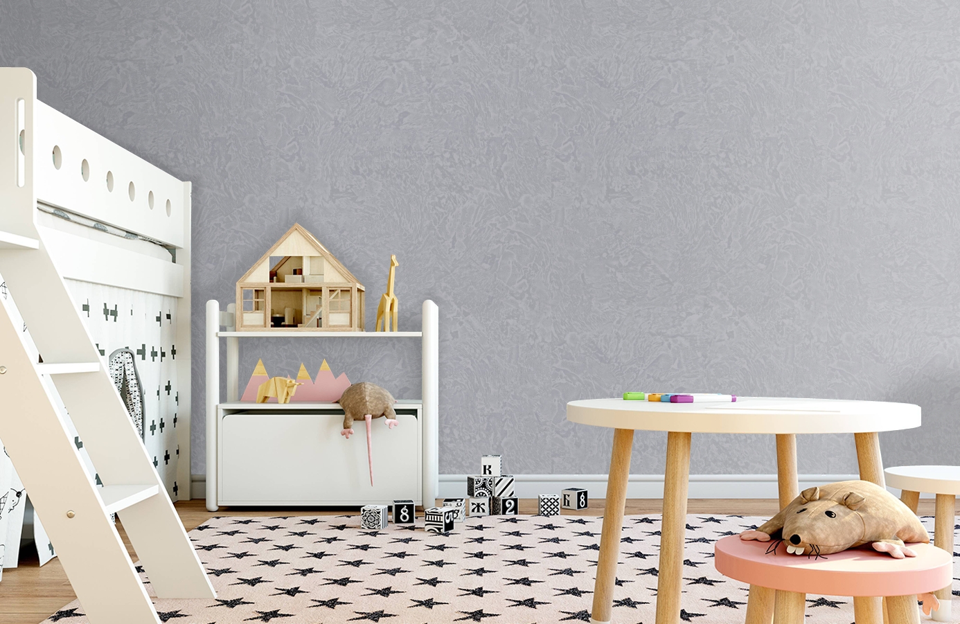 Обои 7152-23 фото в интерьере детская