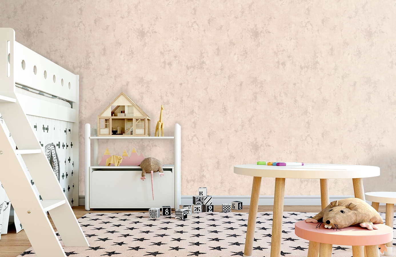 Обои 7158-01 фото в интерьере детская