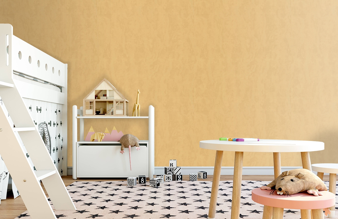 Обои 7166-05 фото в интерьере детская