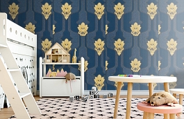 Обои R22107 фото в интерьере детская превью