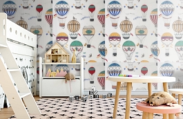 Обои 240401 фото в интерьере детская превью