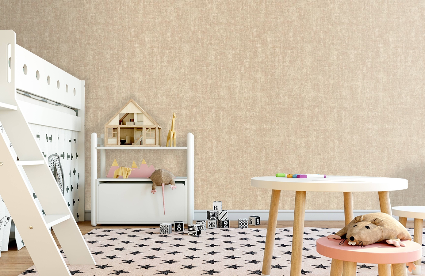 Обои VB1001 фото в интерьере детская