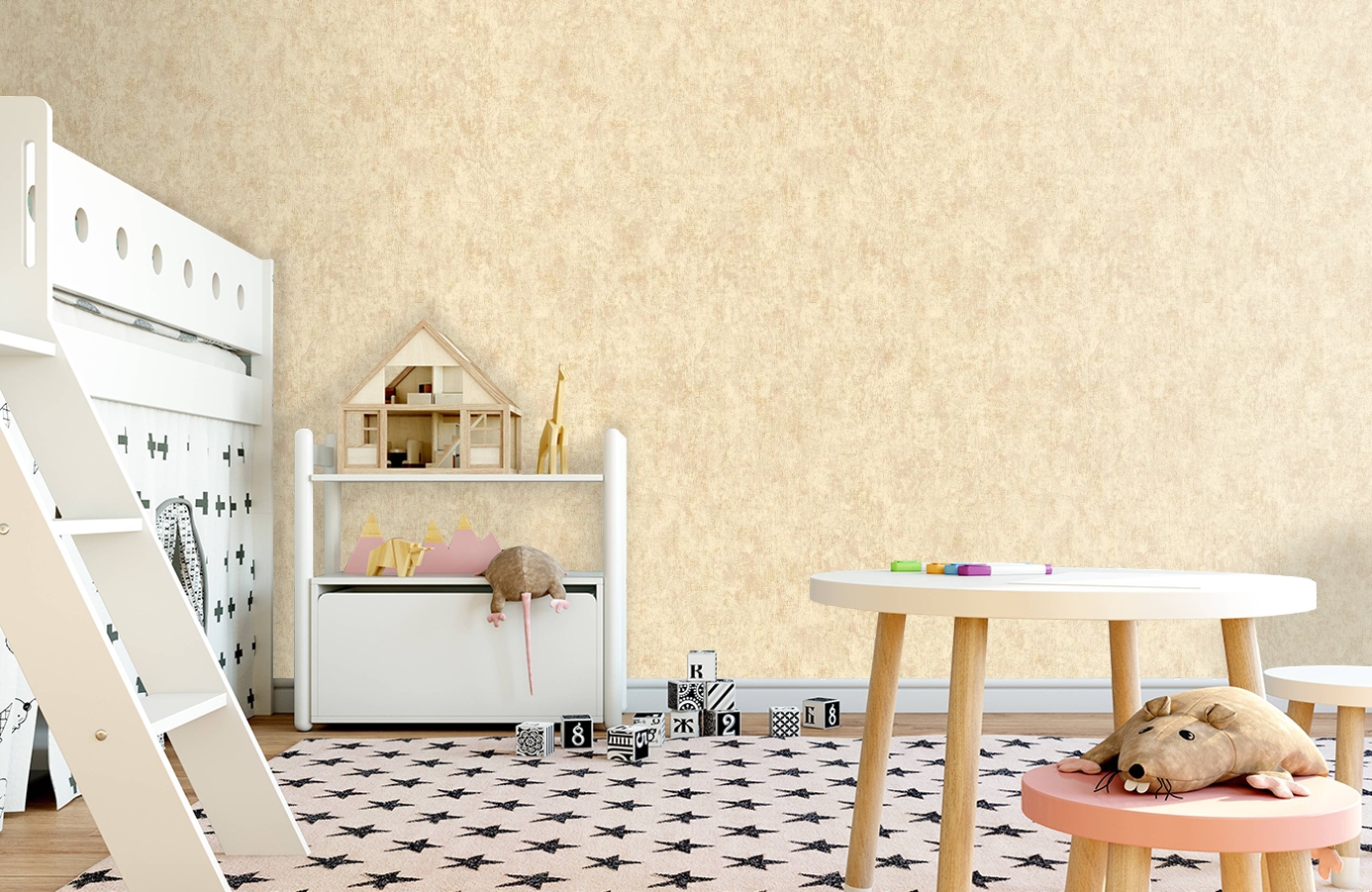 Обои VB1106 фото в интерьере детская