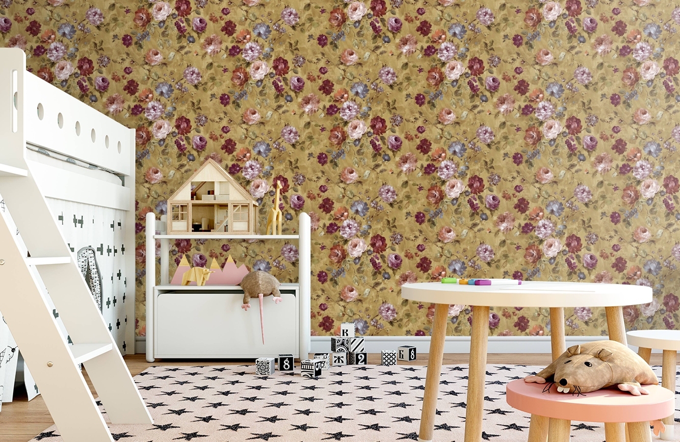 Обои VB3204 фото в интерьере детская Обои VB3204 фото в интерьере детская