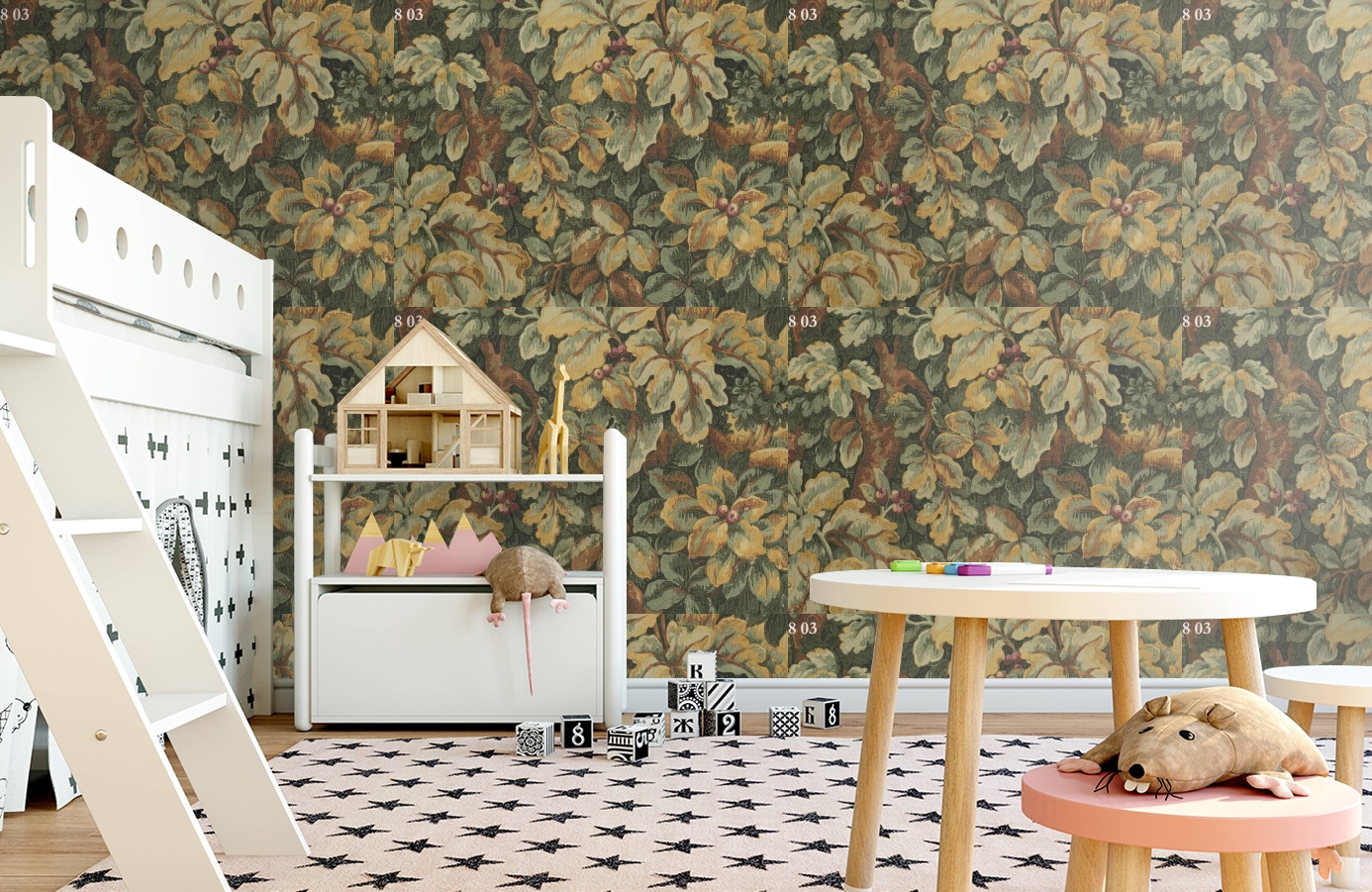 Обои 35803 фото в интерьере детская Обои 35803 фото в интерьере детская