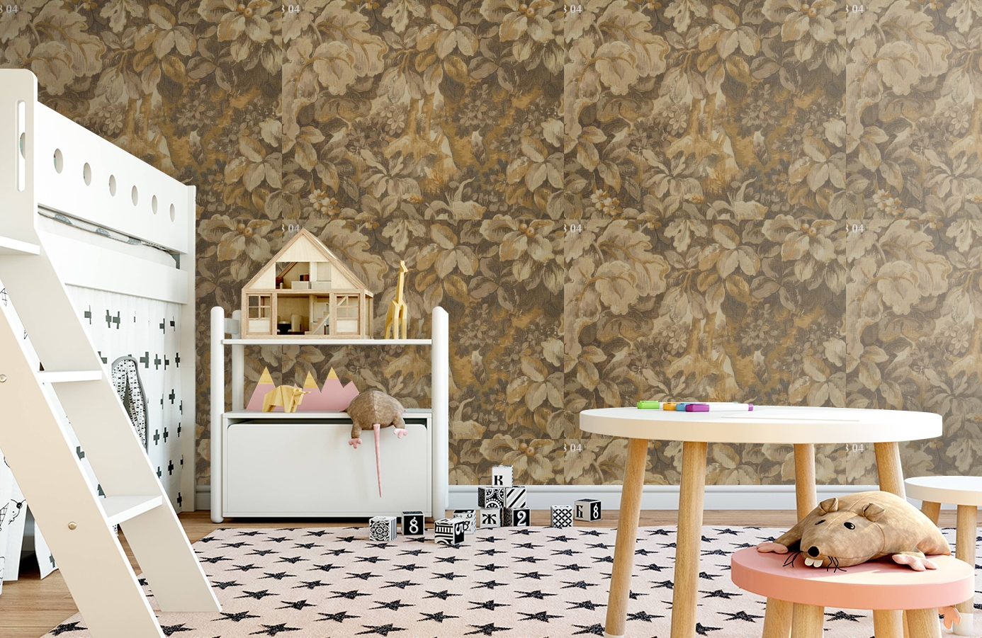 Обои 35804 фото в интерьере детская