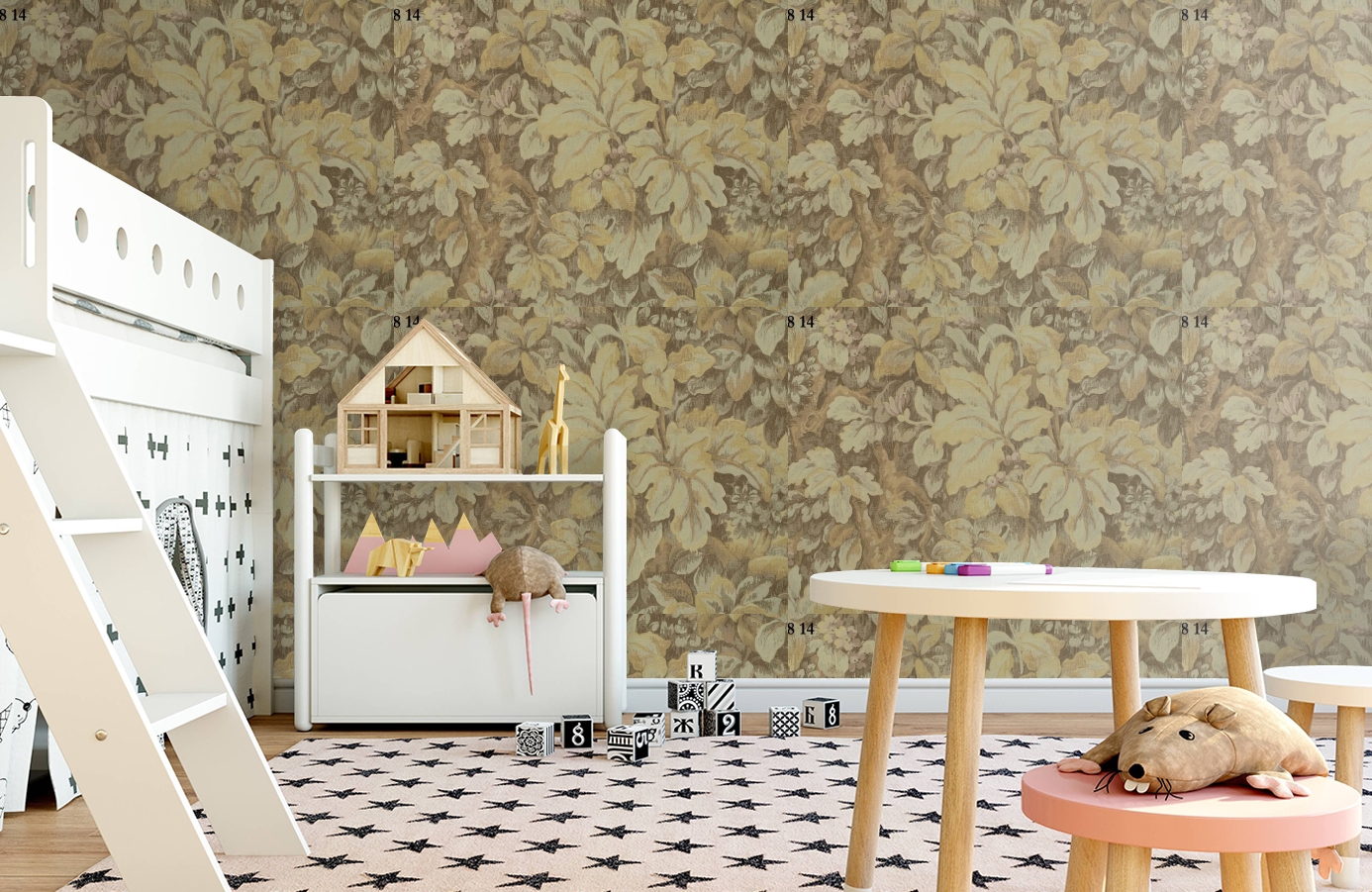 Обои 35814 фото в интерьере детская