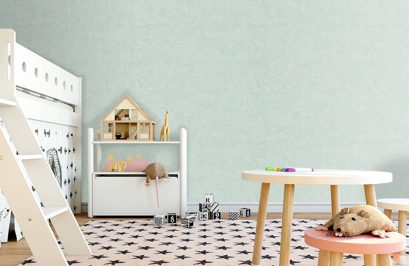 Обои 32867 фото в интерьере детская