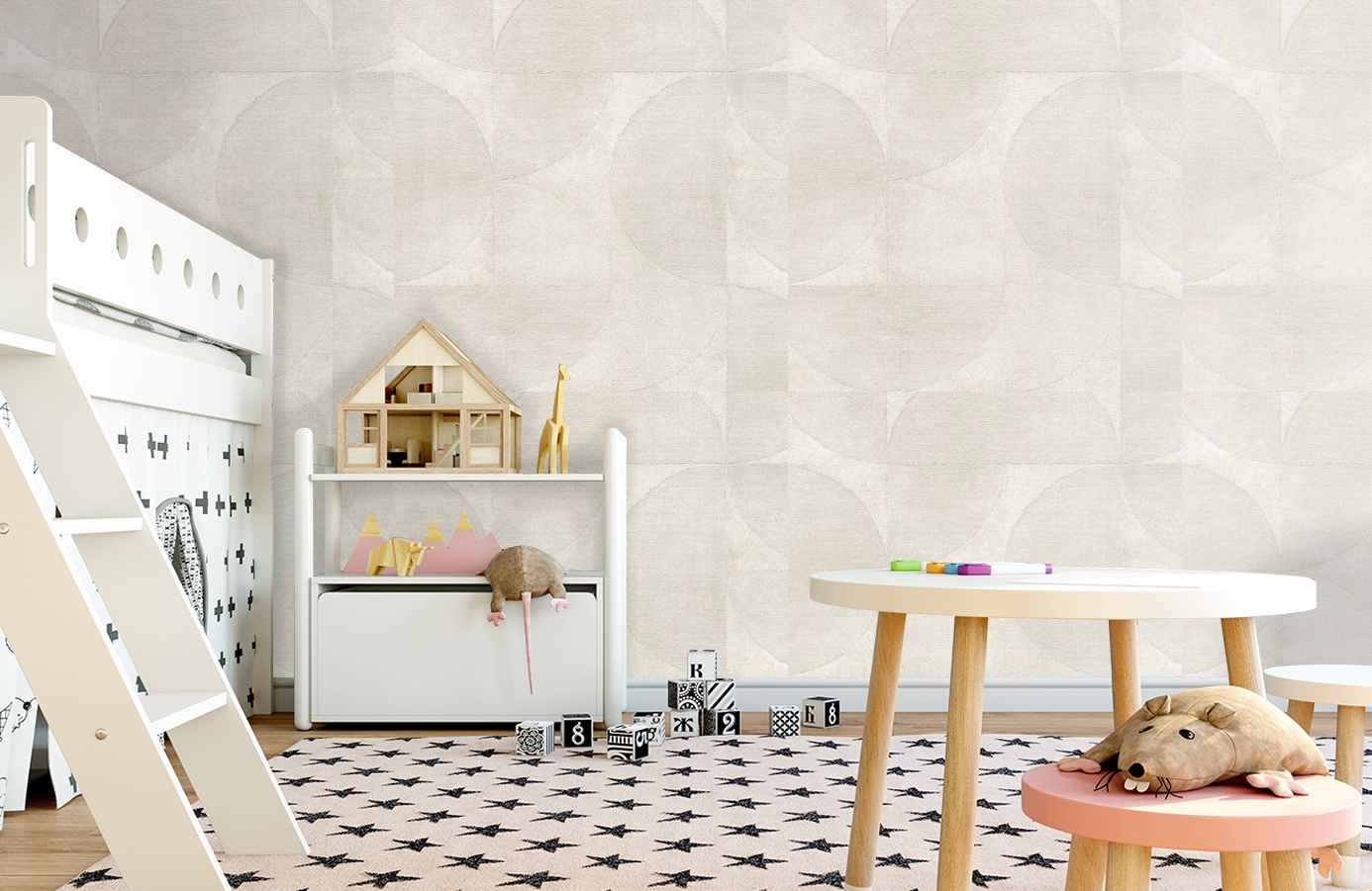 Обои 32874 фото в интерьере детская Обои 32874 фото в интерьере детская