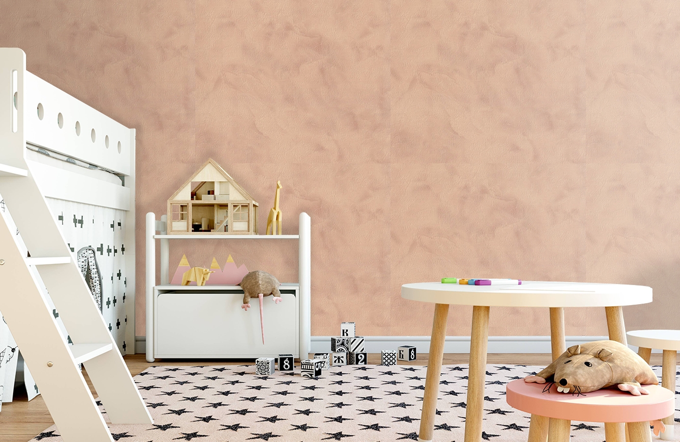 Обои 9073-02 фото в интерьере детская
