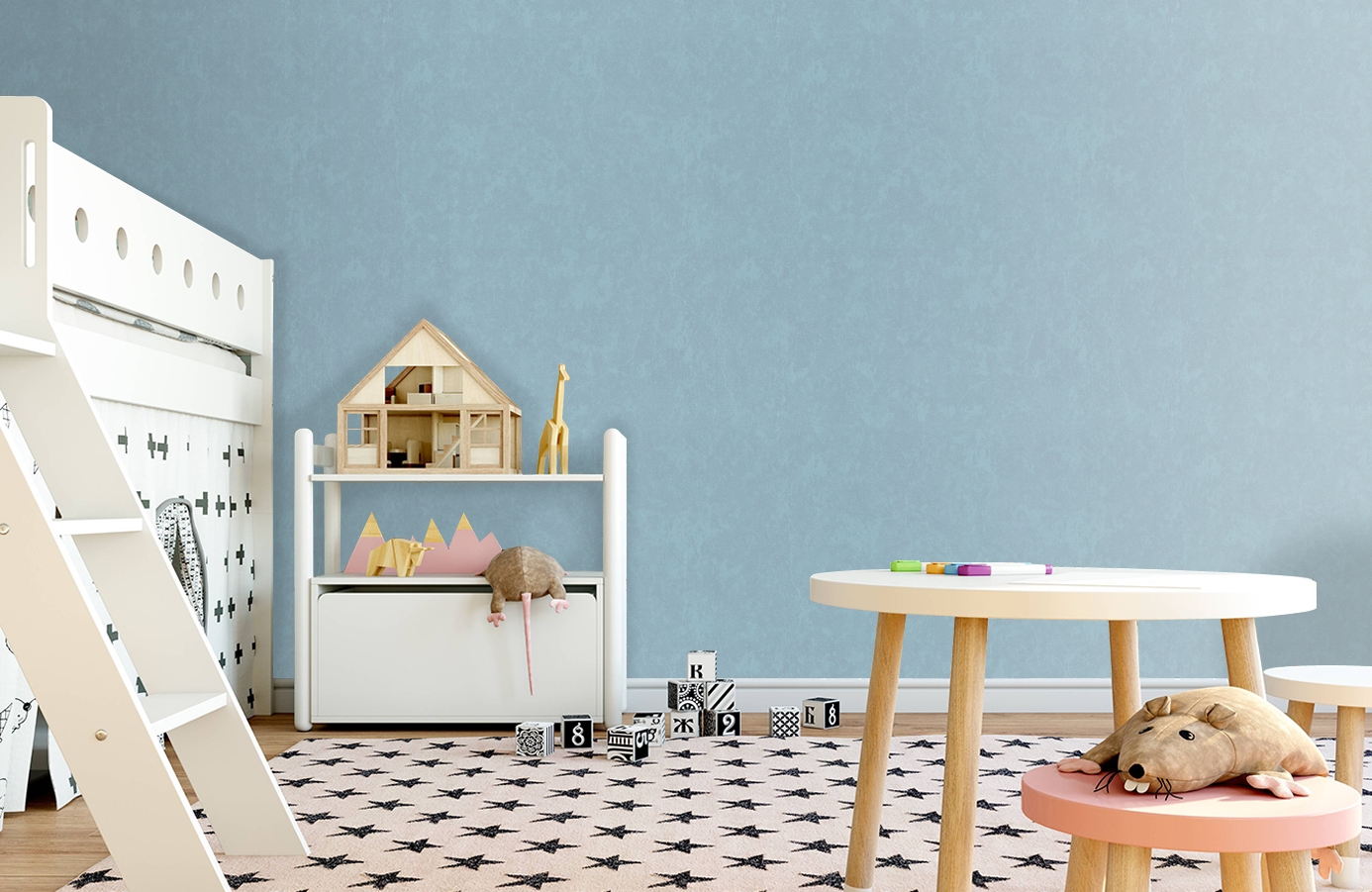 Обои 9113-03 фото в интерьере детская