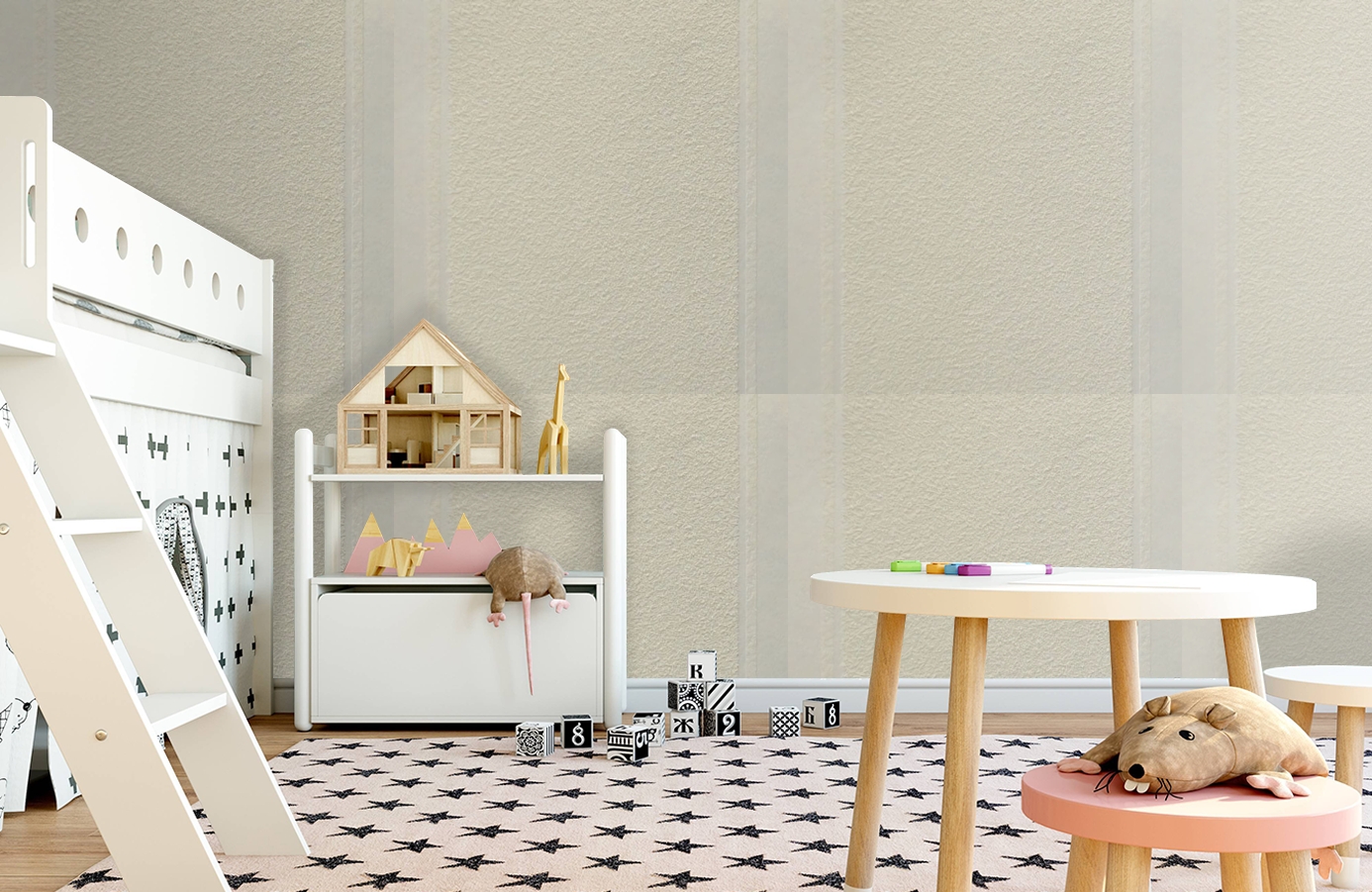 Обои 9337 фото в интерьере детская