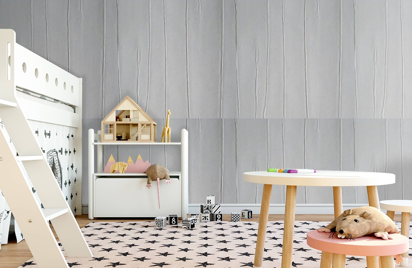 Обои 9719 фото в интерьере детская