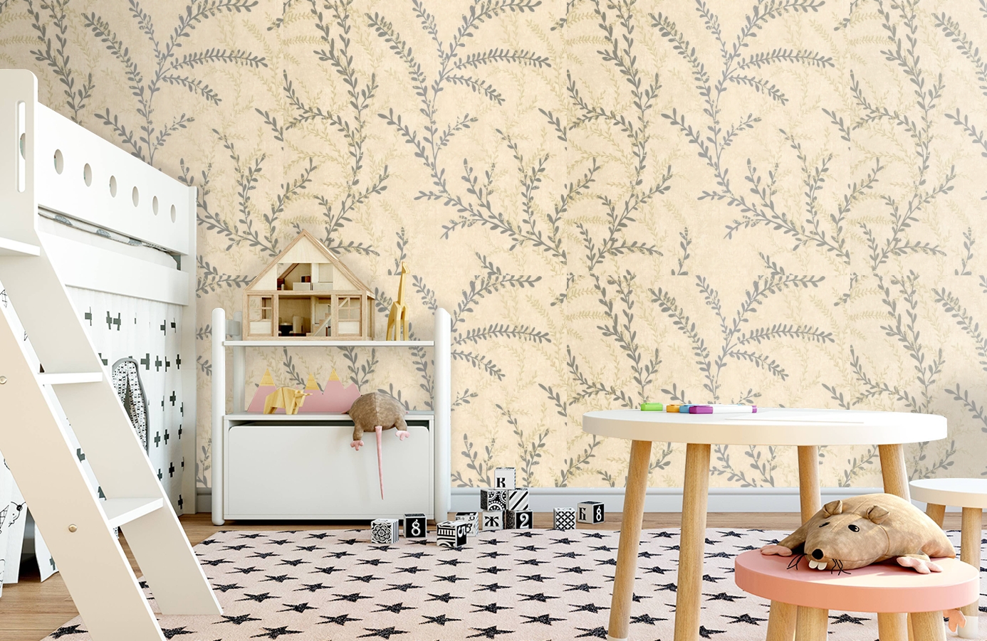 Обои 02503-52 фото в интерьере детская