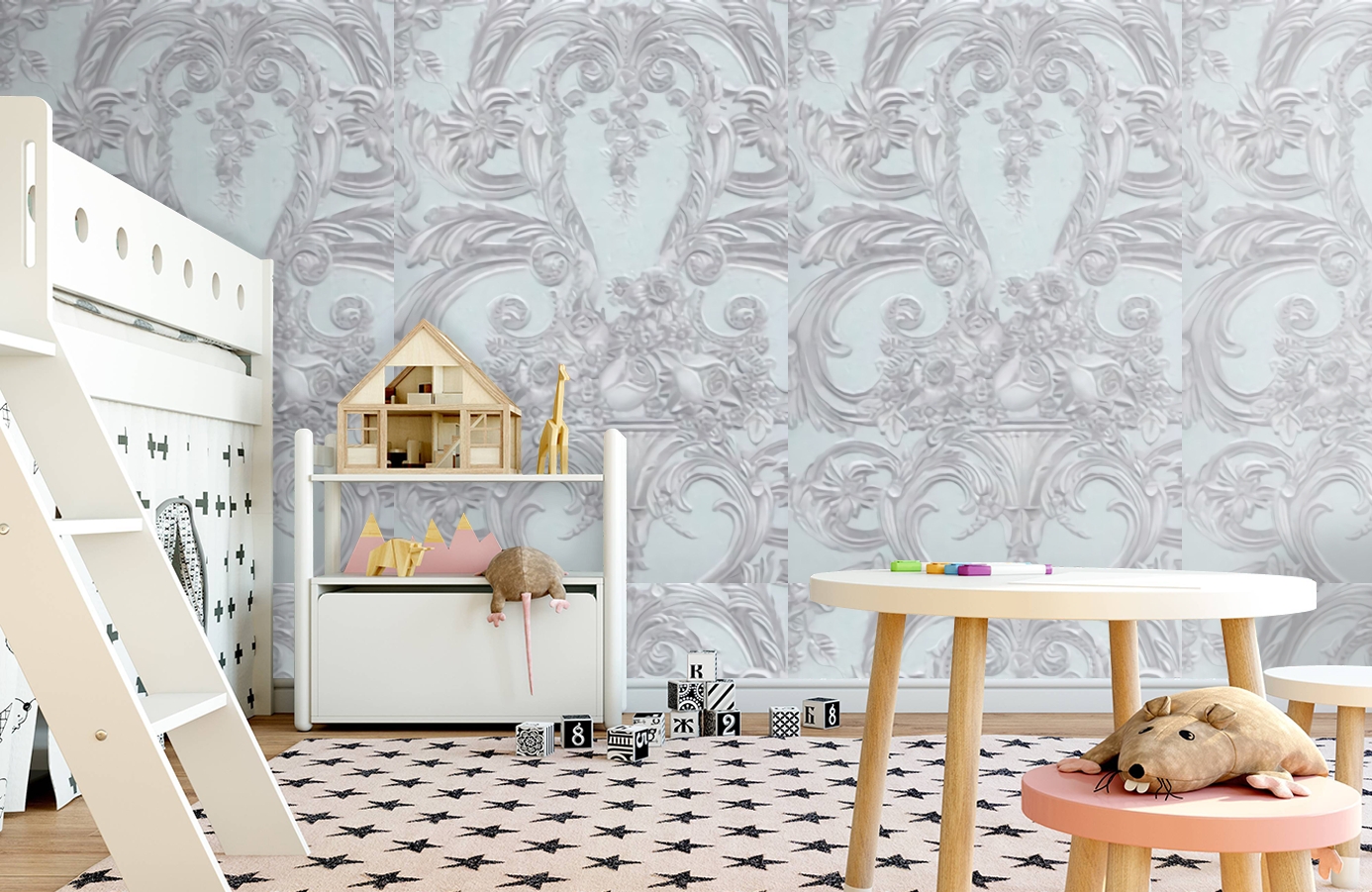 Обои 02547-12 фото в интерьере детская