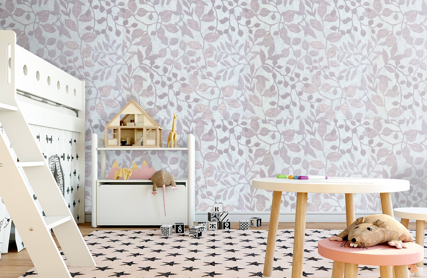 Обои 02548-12 фото в интерьере детская