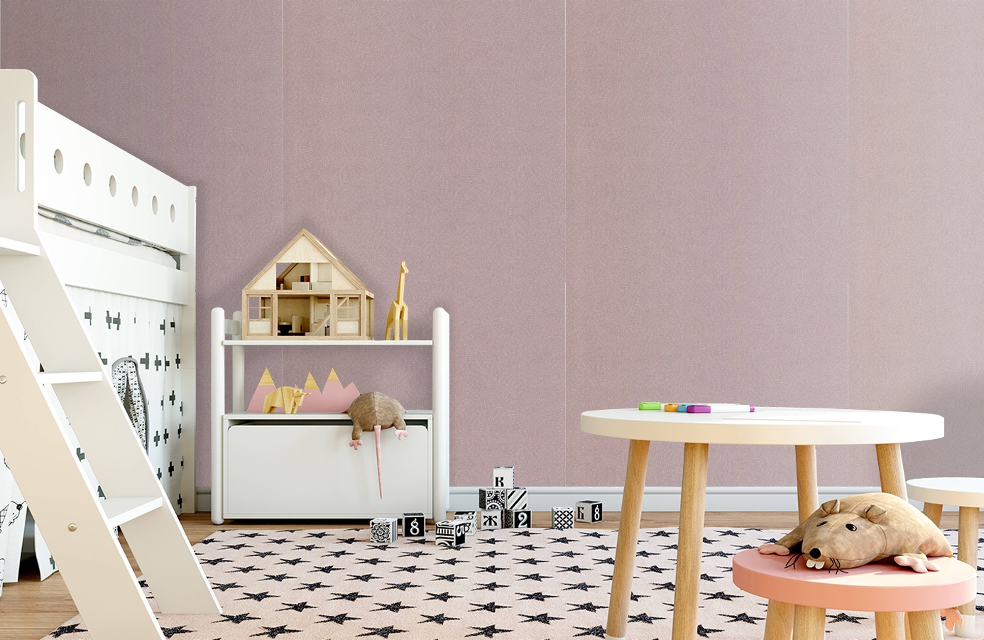 Обои 02552-62 фото в интерьере детская