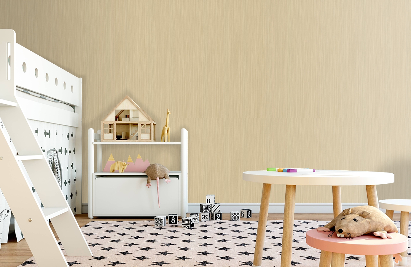 Обои 10277-04 фото в интерьере детская