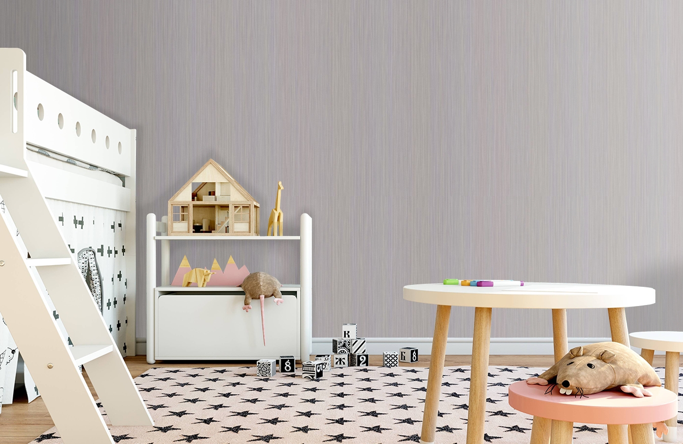 Обои 10277-08 фото в интерьере детская