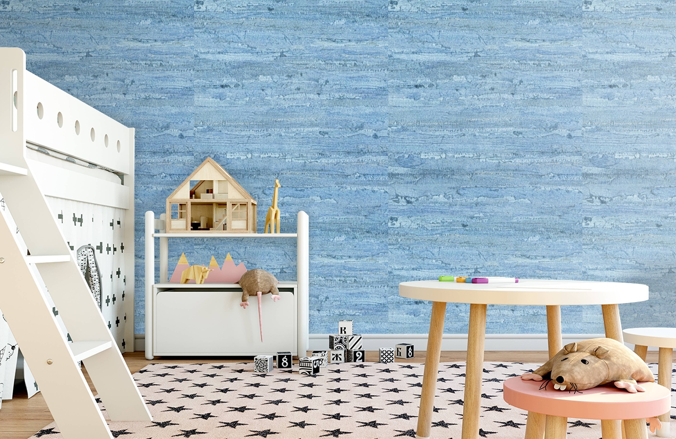 Обои 10355-07 фото в интерьере детская Обои 10355-07 фото в интерьере детская
