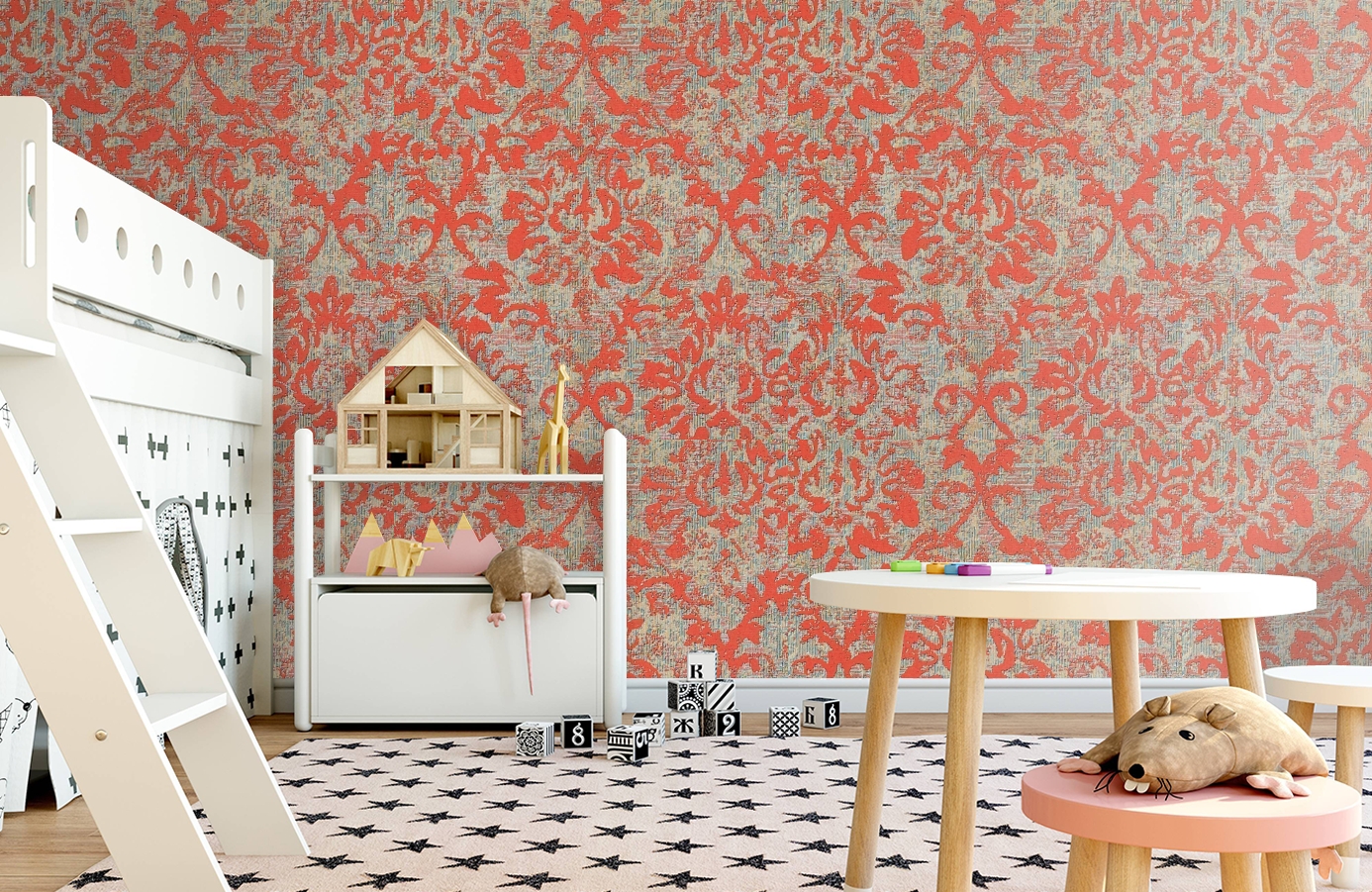 Обои 10357-04 фото в интерьере детская Обои 10357-04 фото в интерьере детская