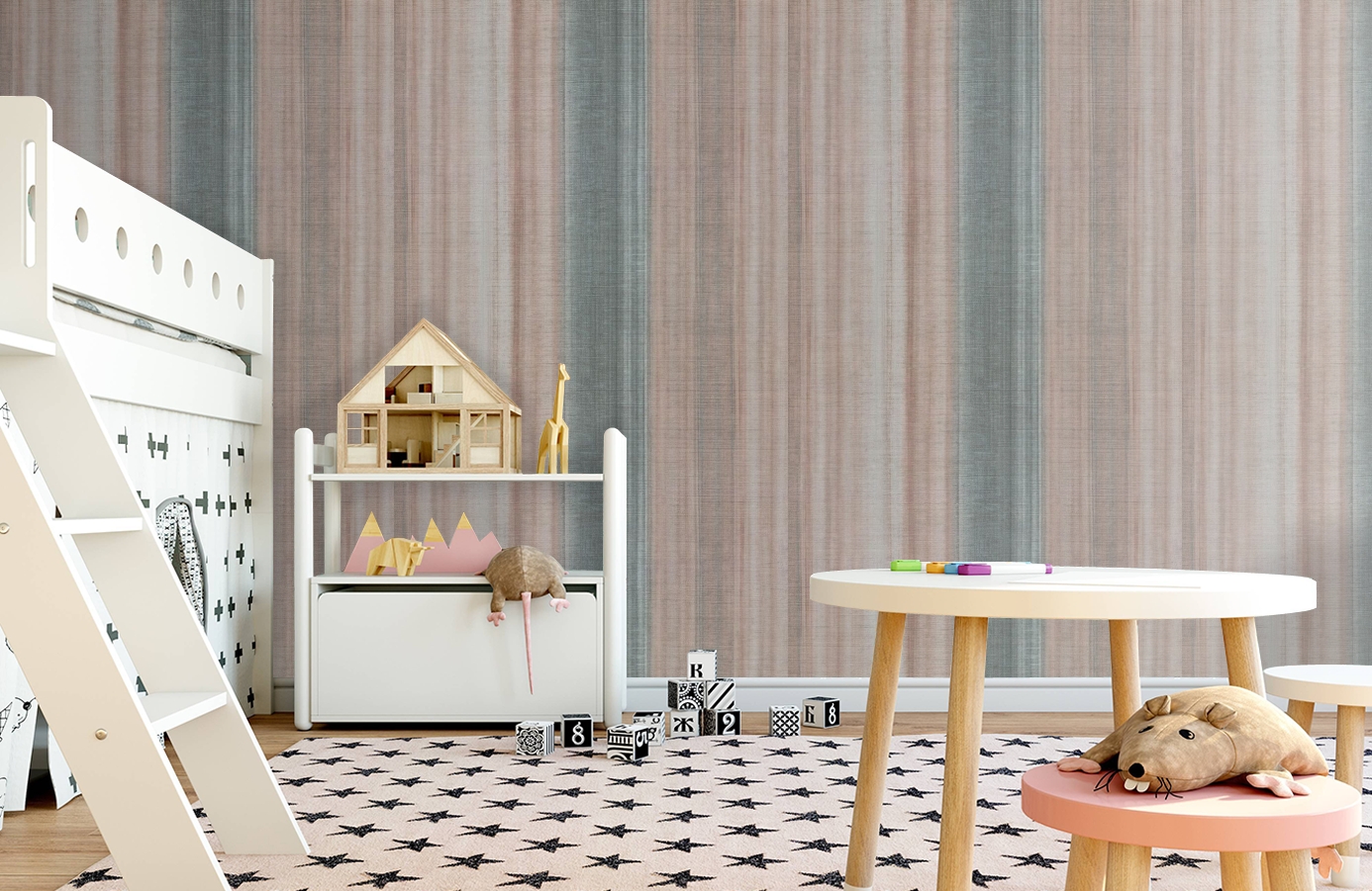 Обои 10439-03 фото в интерьере детская Обои 10439-03 фото в интерьере детская