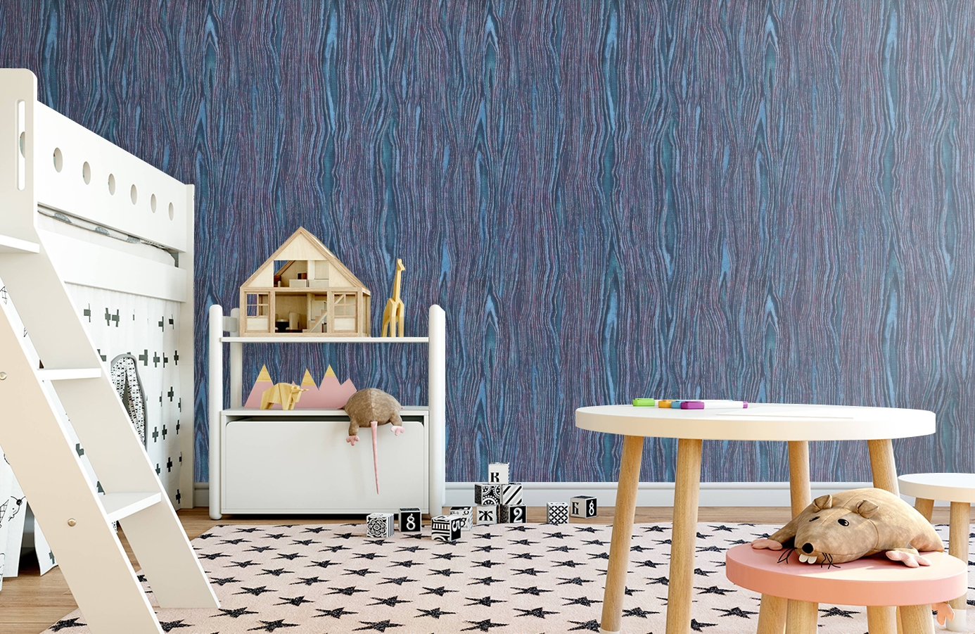 Обои 10441-04 фото в интерьере детская