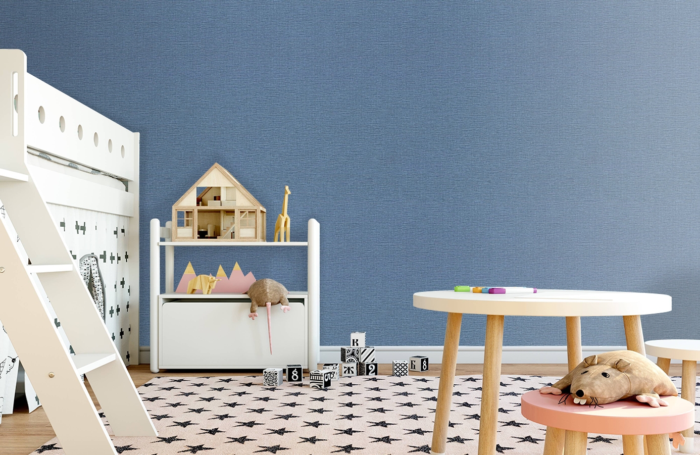 Обои 10442-04 фото в интерьере детская