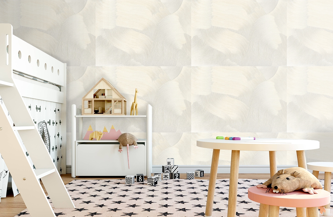 Обои 8002-00 фото в интерьере детская