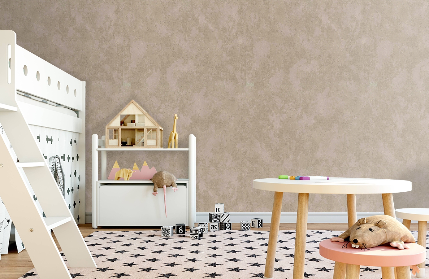 Обои 8018-12 фото в интерьере детская