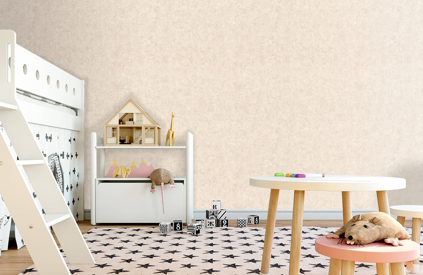 Обои 8028-01 фото в интерьере детская