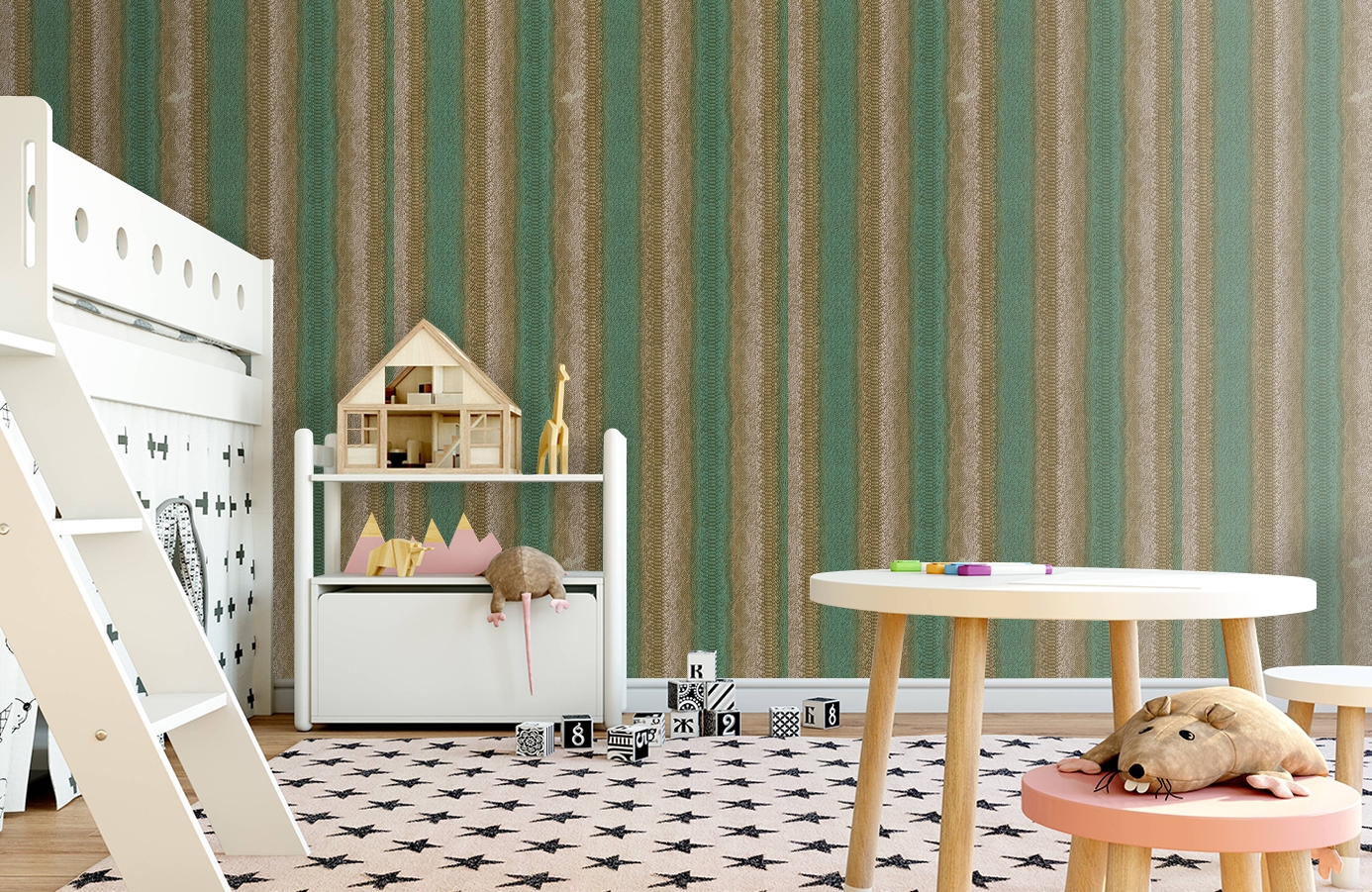 Обои 18090 фото в интерьере детская Обои 18090 фото в интерьере детская