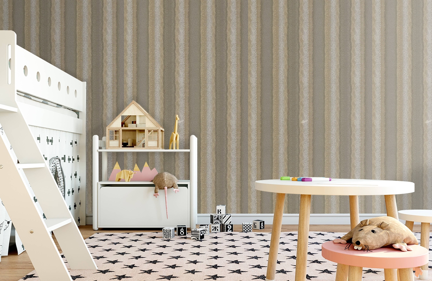 Обои 18098 фото в интерьере детская Обои 18098 фото в интерьере детская