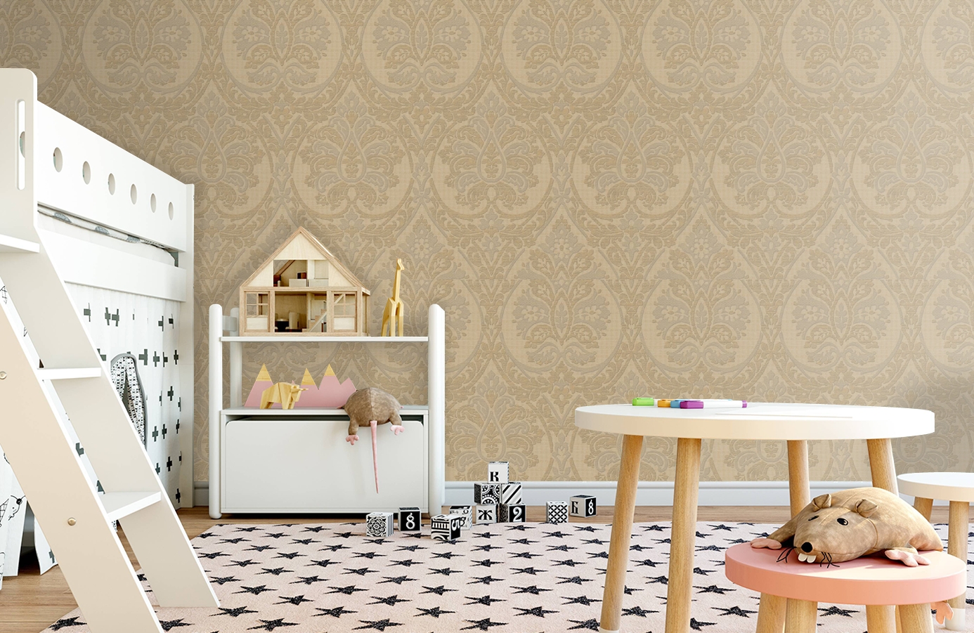 Обои 18273 фото в интерьере детская