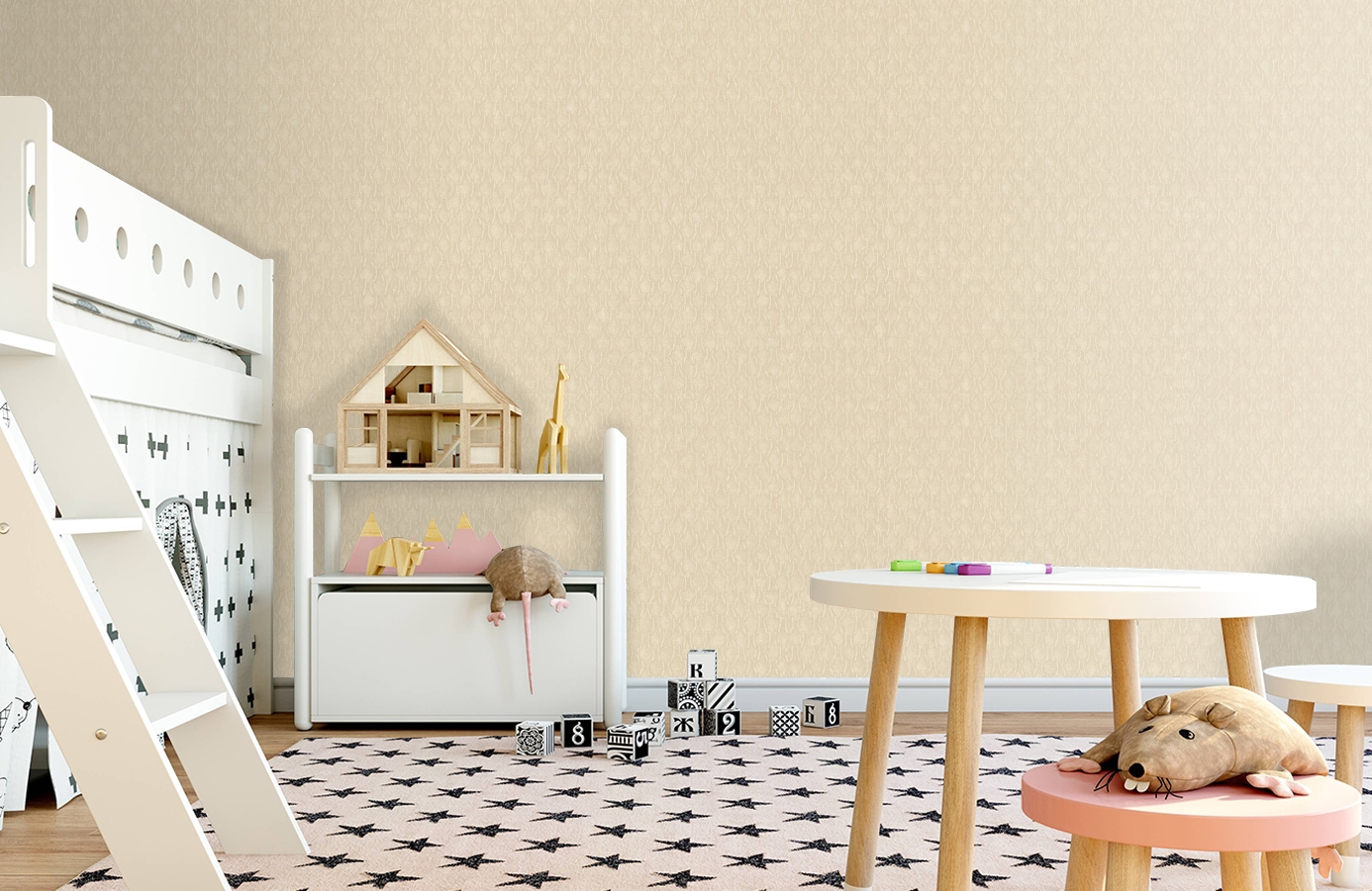 Обои 18286 фото в интерьере детская