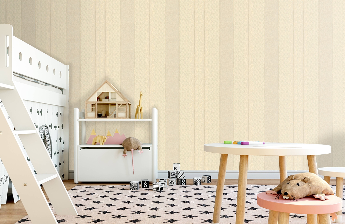 Обои 18290 фото в интерьере детская